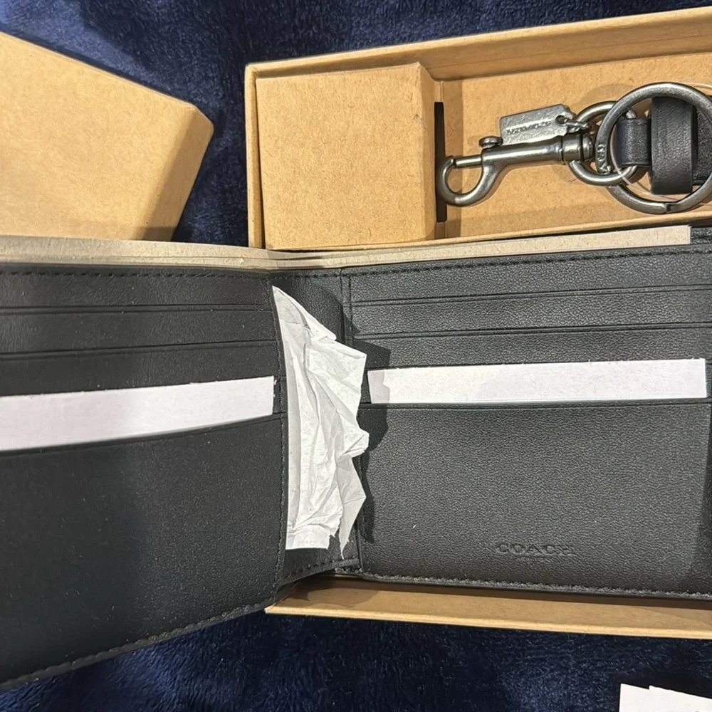 Coach plaid gift box for men NWT.